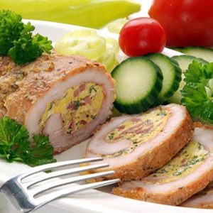 رولت گوشت مرغ