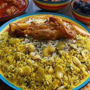 شوید باقالی با گوشت