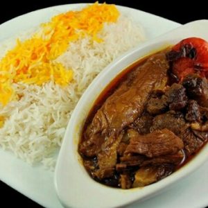 چلو خورشت بادمجان