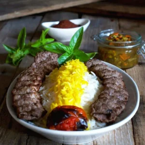 چلو کباب کوبیده